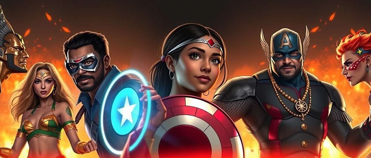 Apex Avengers Character Lineup Apex Avengers team lineup featuring characters inspired by Indian mythology and history