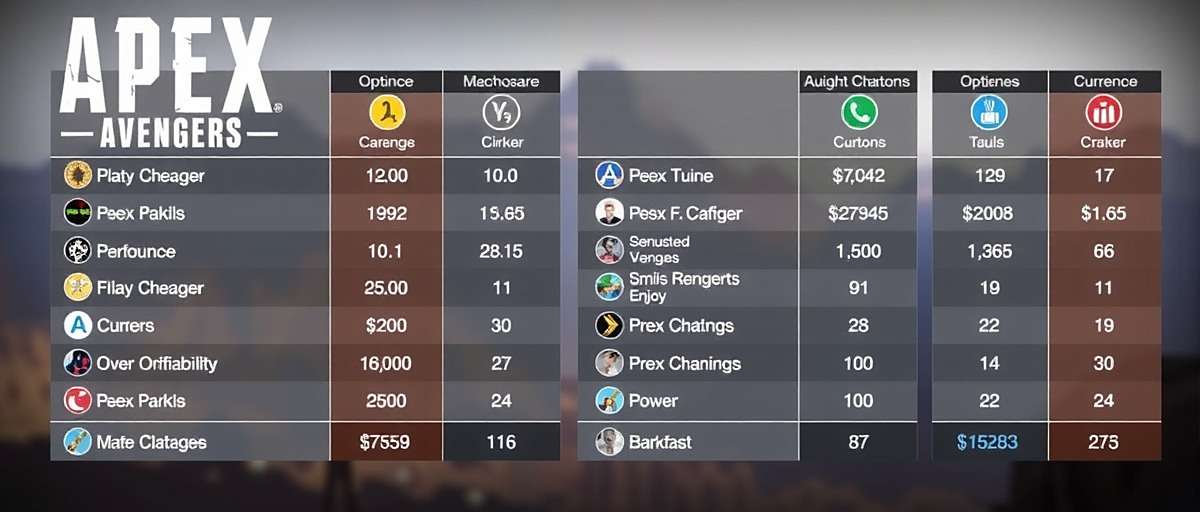 Apex Avengers Resource Management Apex Avengers resource management guide showing optimal allocation of in-game currencies and items